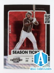 2021 Panini Contenders Optic Prizm Red Wave #24 Eric Hosmer San Diego Padres